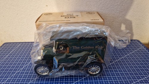 RARE Vintage ERTL 1917 Ford Model T Golden Rule Bank 1/25 Diecast Model 9639UO