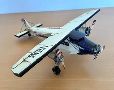 Handmade Tin Plane Airplane Island Airlines N7584 Collectible Model Aircraft