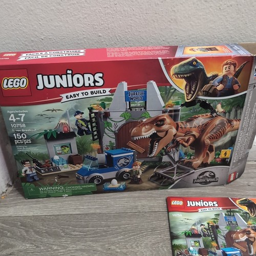 LEGO Juniors Jurassic World T Rex Breakout 10758 COMPLETO - Imagen 4 de 5