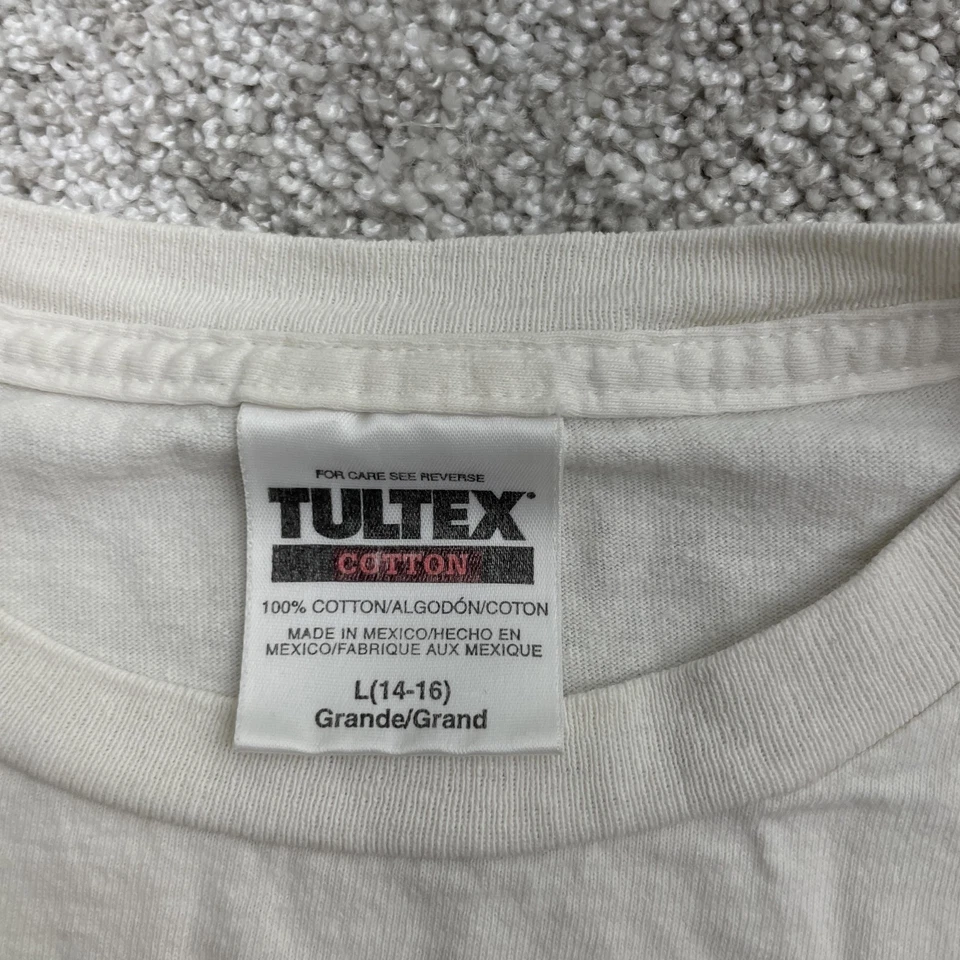 Vintage NSYNC Shirt Youth Large White Boy Band 1999 Pop Concert Tee Tultex 90s - Image 2 of 4