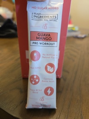 JUST INGREDIENTS PreWorkout   Guava Mango | 20 Servings | PreWorkout with Caf...