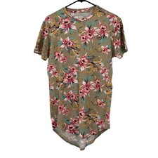 Young & Reckless Shirt Mens Small Tan Floral ...