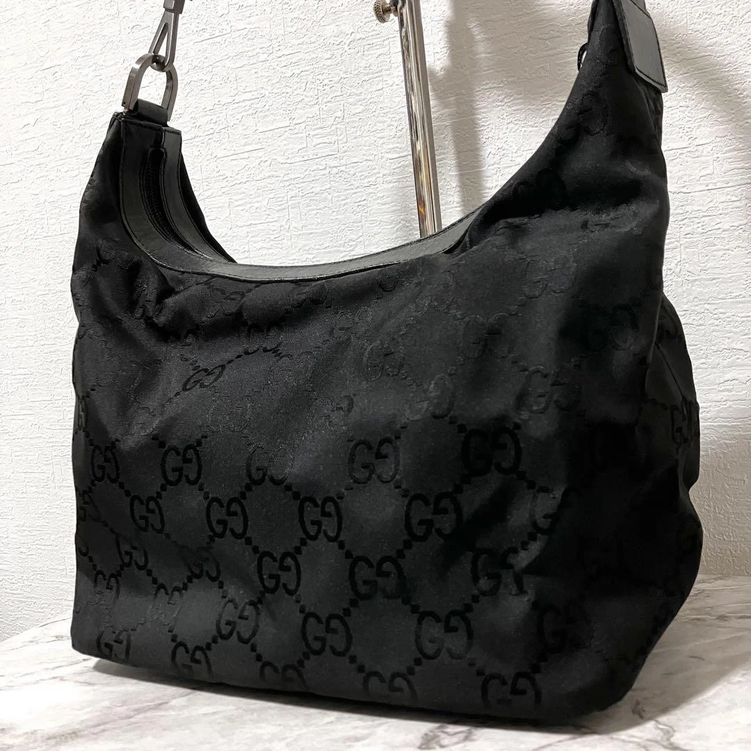 Gucci sac à une épaule bambou Gg cuir nylon sac hobo créateur sac à main luxe