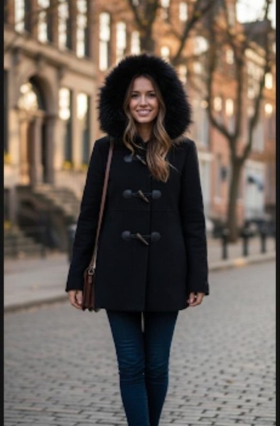 Women Michael Kors Coat Black Wool 34 / XS