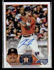 2023 Topps Chrome #RA-KL Korey Lee Rookie Auto Refractor /499