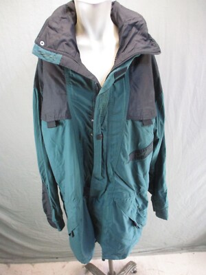 Helly Hansen Size L Mens 100% Nylon Full Zip Stand Collar Snowboard Jacket 741