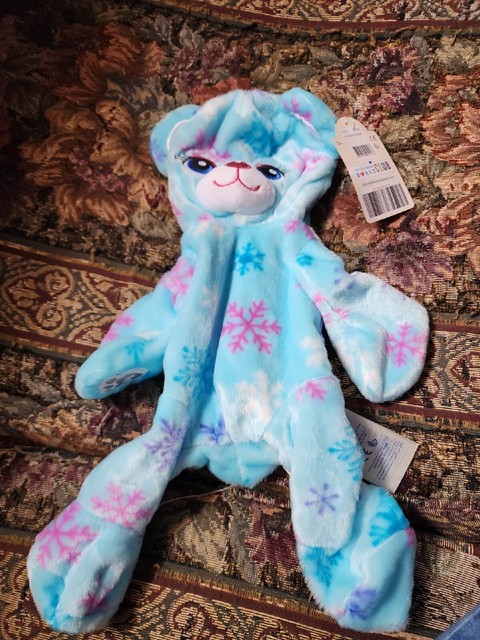 build a bear unstuffed new bear blue snowflake fun XU8180 build a bear unstuffed new bear blue snowflake fun XU8180