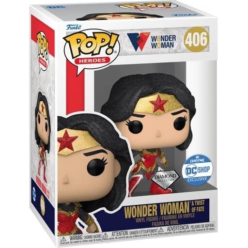 Funko Pop! Heroes Dc Wonder Woman A Twist Of Fate #406 [Colección De Diamantes] Excl.