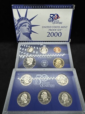 2000 S Clad Proof Set U.S. Mint Original Government Packaging OGP COA ...
