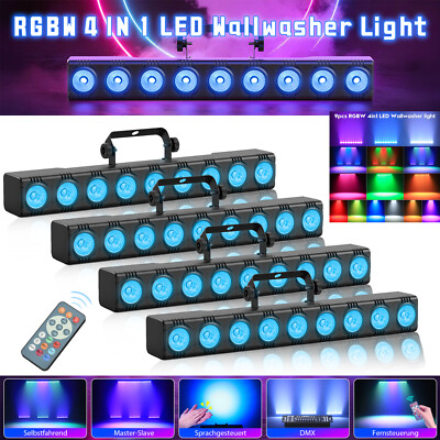 135W 9 LED Wall Washer Licht RGBW Bühnenbeleuchtun Bar DMX Disco Fernbedienung