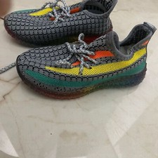 Grey Toddler Sneaker-Shaped Shoes with Laces   Comfortable  Stylish
