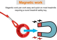 Treadmill Universal Safety Key for Nordic Track, Proform, Image, Weslo, Reebok,