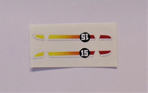 Hot Wheels Redline JET THREAT STICKERS (BRAND NEW)