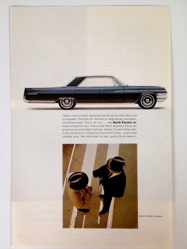 1963 Buick Electra 225 Print Ad Arrow Straight Tracking