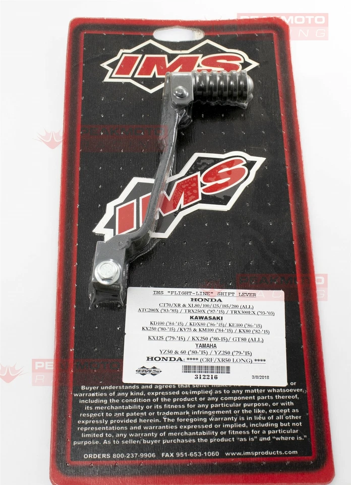IMS 312216 Folding Shift Lever Honda CR80R CR85R CRF80F XR80R XR100R Made In USA - Image 3 of 4