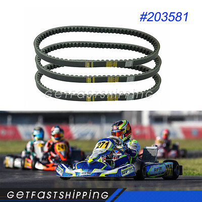 3 Pack Go Kart Drive Belt Torque Converter 20Series for Comet 203581 203581A