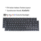 Nordic / Italian Keyboard for MSI Vector GP77 13V 13VF 13VG, MS-17K7 RGB Backlit