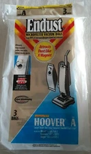 New Genuine Endust Type A Microfilter Dust Seal Vacuum Cleaning Bags Hoover 3 Pk