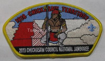 Chickasaw council 2013 National Jamboree Mint Condition FREE SHIPPING