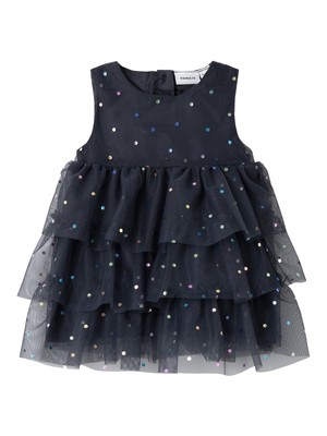 Name it Baby Mädchen Festkleid mit Tüll Gr. 56-86 NBFRASILLE SPENCER
