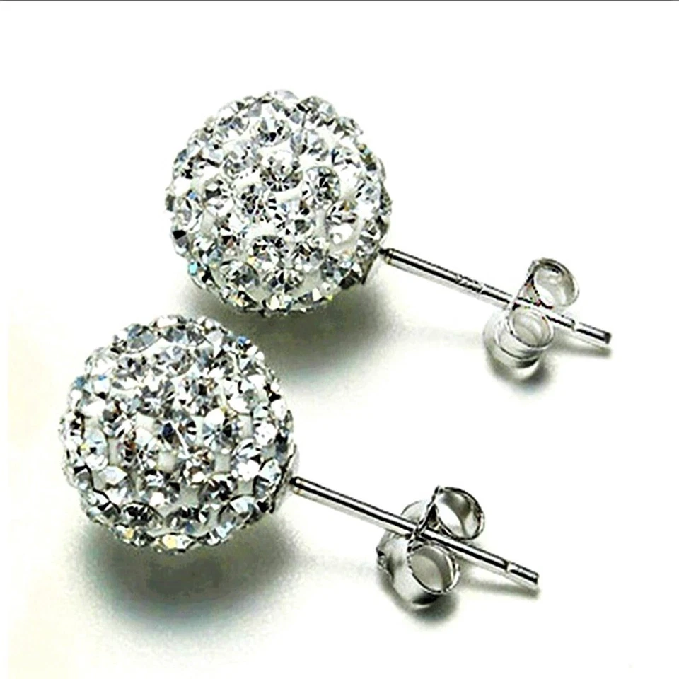 Orecchini punto luce in argento 925 pl con pietra in zircone per donna o ragazza - Immagine 2 di 4