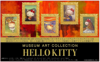Hello Kitty : Mona Lisa Post Card MUSEUM ART COLLECTION Sanrio