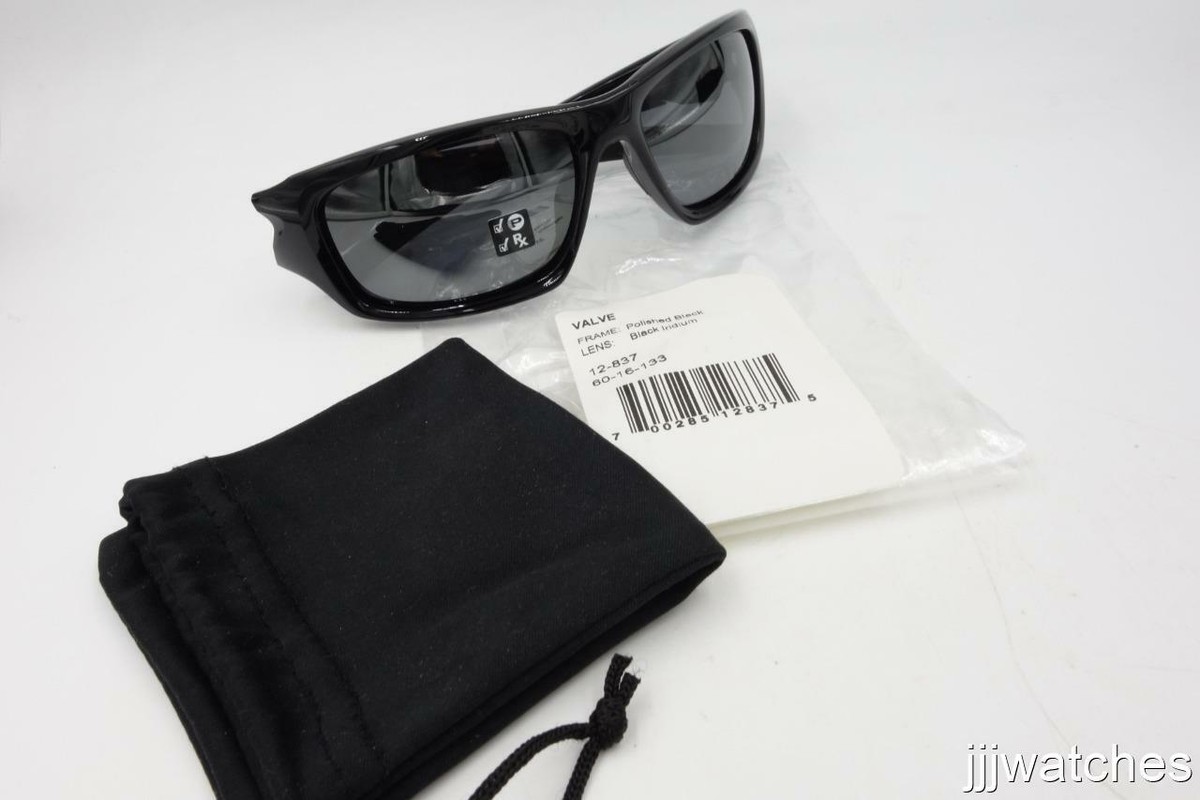 New Oakley Valve Black Iridium Polarized Rx Men Sunglasses New Oakley Valve Black Iridium Polarized Rx Men Sunglasses