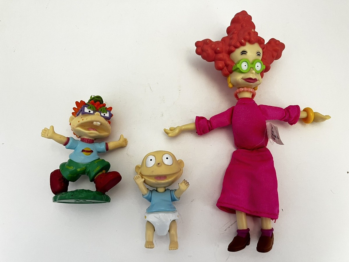 2 Viacom RUGRATS Figures Posable Tommy 1998, Chuckie 1999
