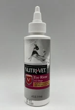 Box Of 12 Nutri-Vet Eye Rinse Non-irritating Ophthalmic Liquid Solution for Dogs