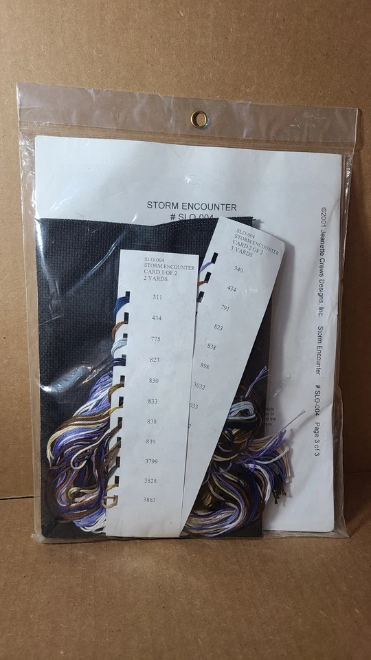 Kustom Krafts STORM ENCOUNTER Horse Counted Cross Stitch Kit SLO-004-K (K3) - Image 3 of 3