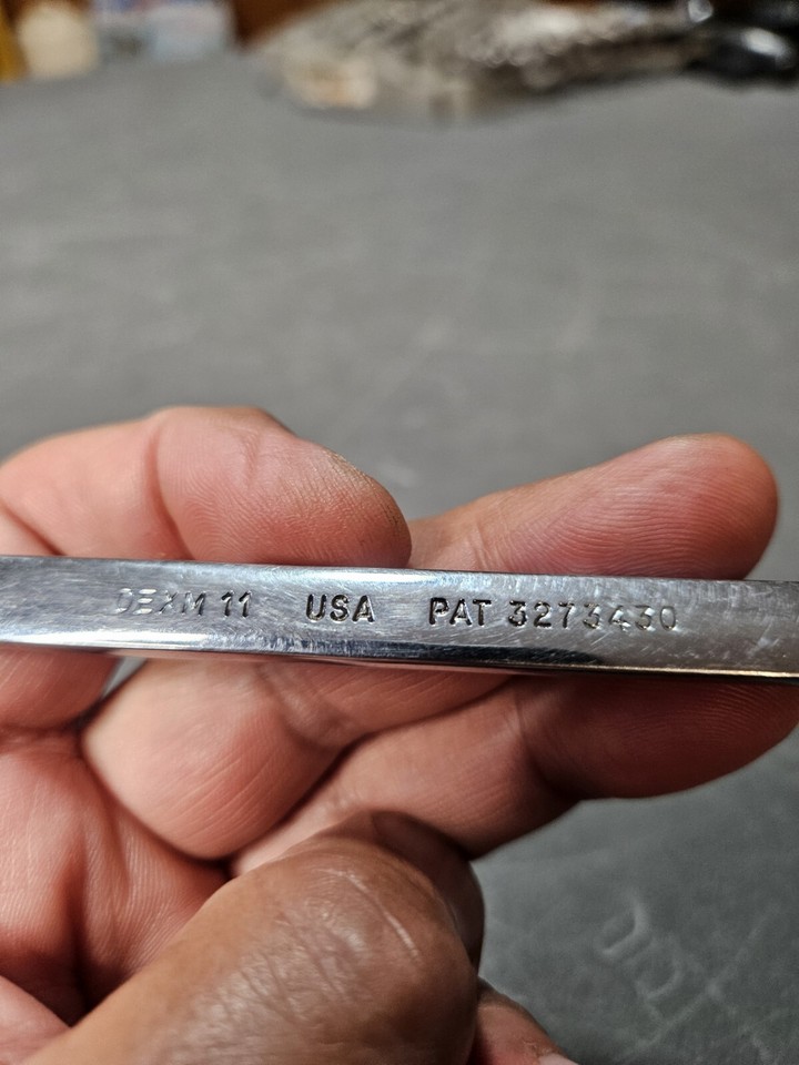 SnapOn Tools OEXM11 11mm Metric Wrench 12 Point Chrome Combination