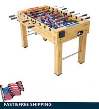 54" Furniture Foosball Table Soccer Game Table Arcade Game Room Kid Adult