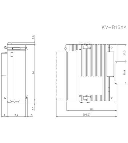 1 unidad de entrada KEYENCE KV-B16XA PLC nueva - Imagen 3 de 3