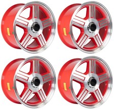 1991-1992 Chevrolet Camaro Rs Z28 Style 17x9 Red Wheels Rims 17 Set Of 4 New