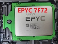 AMD EPYC 7F72 CPU Processor 3.2GHz 24 core 48 thread 192MB 240W Unlocked 