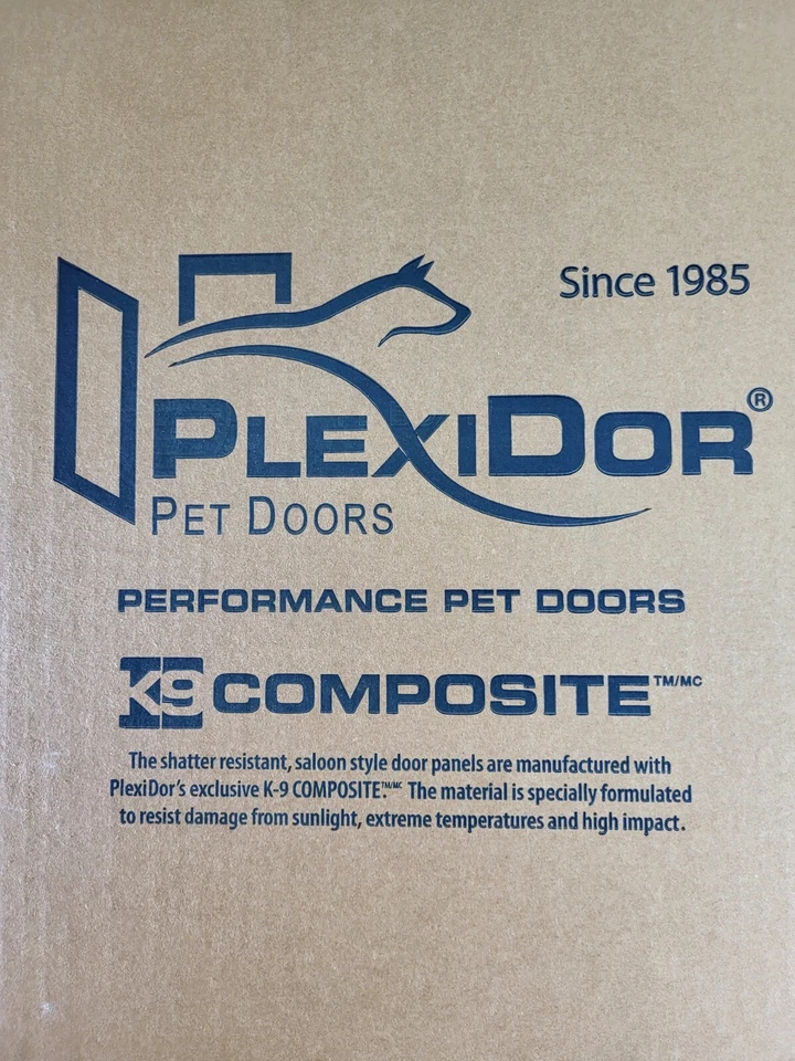 PlexiDor Pet Door Medium With Additional Sliding Track Accessory NEW UNOPENED! - Image 4 of 4