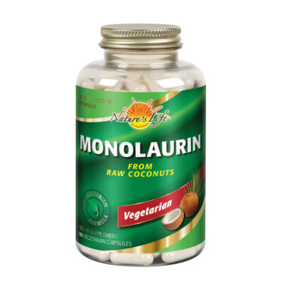 Nature's Life Monolaurin Capsules, 990 mg | Vegetarian | 180 ct