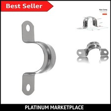 Pack of 10 - 25mm Stainless Steel Saddle Hose Clips for Secure Pipe Installation