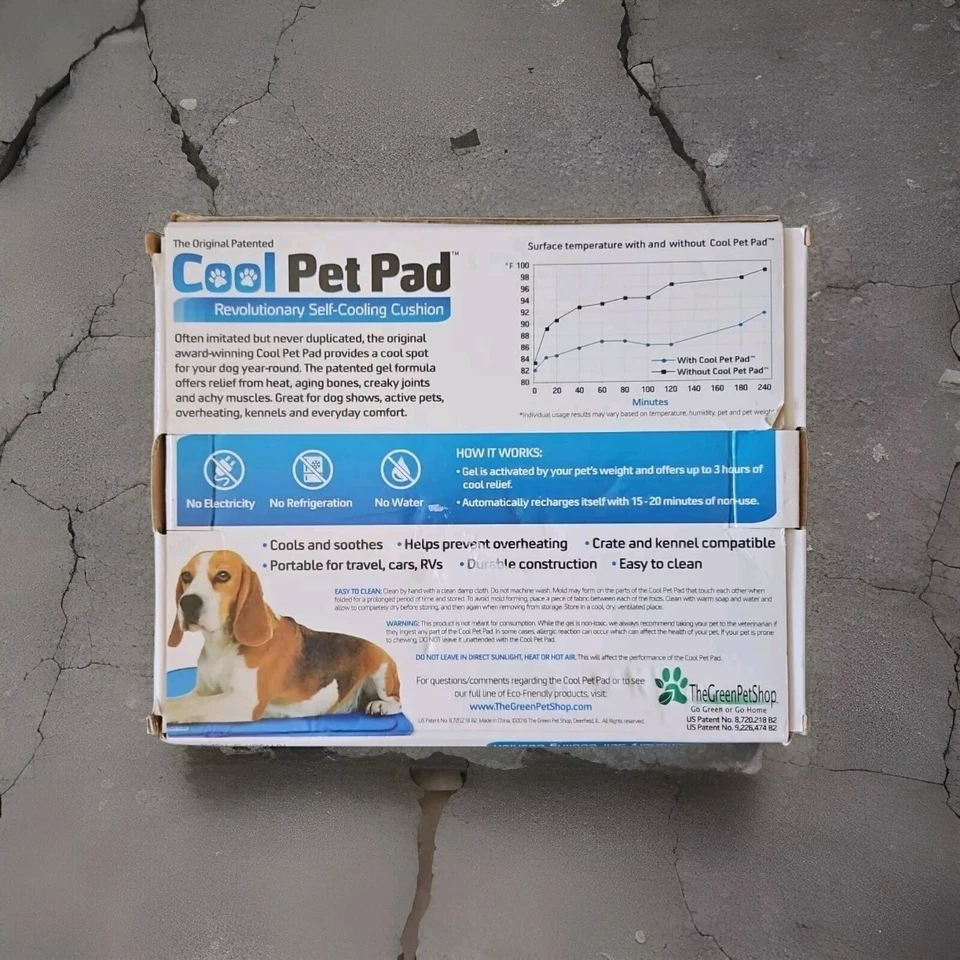 Зеленый Pet Shop собаки классный домашних животных подушечка средний охлаждает и успокаивает новый - Изображение 2 из 3