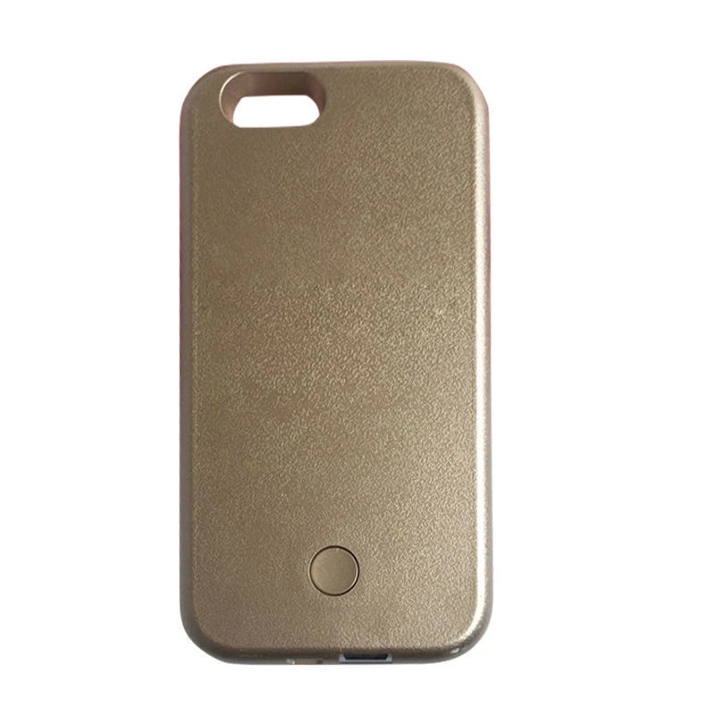 LED Licht Up Selfie Stoßfest Handyhülle Für iPhone 6 6S - Gold - Bild 1 von 1