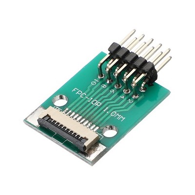 9Pin 1.0 to 2.54 mm Double Row of Bent Pins Flip-down FFC FPC Adapter Board