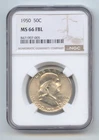 1950 Franklin Half Dollar, NGC MS-66 FBL, Full Bell Lines