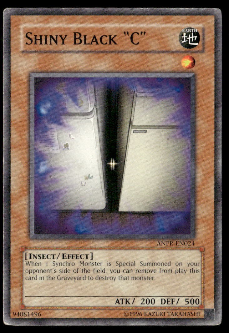 Shiny Black C ANPR-EN024 YuGiOh Ancient Prophecy trading card — raw and PSA graded price guide