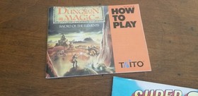 Dungeon Magic Football Super Mario 2 Nintendo NES Manual Only Instruction  + bon