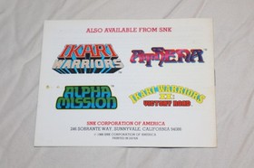 Aut&eacute;ntico Nintendo NES Iron Tank Manual de instrucciones SOLO
