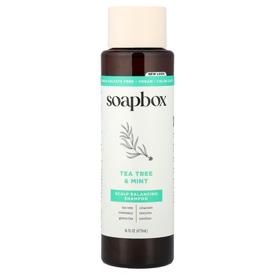 Scalp Balancing Shampoo, Tea Tree & Mint, 16 fl oz (473 ml)