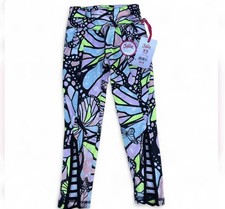Justice Girls Butterfly Leggings with Lattice Detailing, NWT, Size 7/8