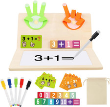 Number Blocks Toys for Kids Wooden Montessori Toys for 3 4 Years Old Boy Girl To