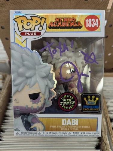 Funko Pop Dabi 1834 Chase Signed Jason Liebricht CoA My Hero Academia