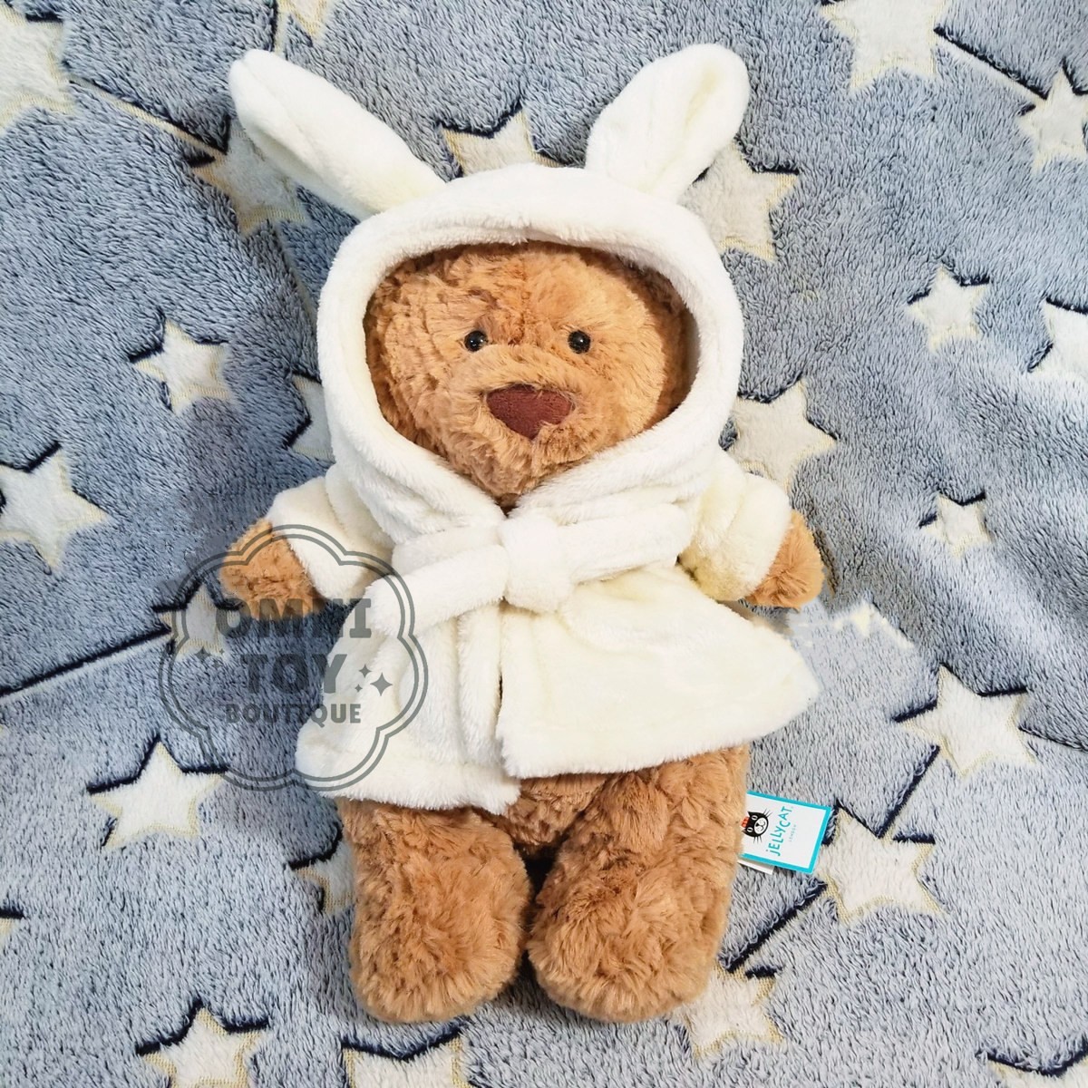 Jellycat BATHROBE BARTHOLOMEW BEAR NWT Collectible Plush Toy